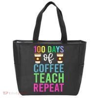 Funny 100 Days Of School For Teacher Coffee Tote Bag thumb 0