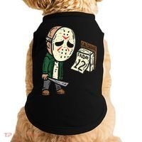 Friday 13th Funny Halloween Horror Movie Humor Party Crazy Doggie Tank thumb 0