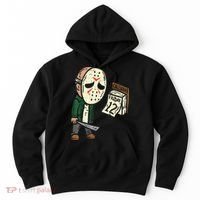 Friday 13th Funny Halloween Horror Movie Humor Party Crazy Hoodie thumb 0