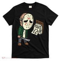 Friday 13th Funny Halloween Horror Movie Humor Party Crazy T-Shirt thumb 0