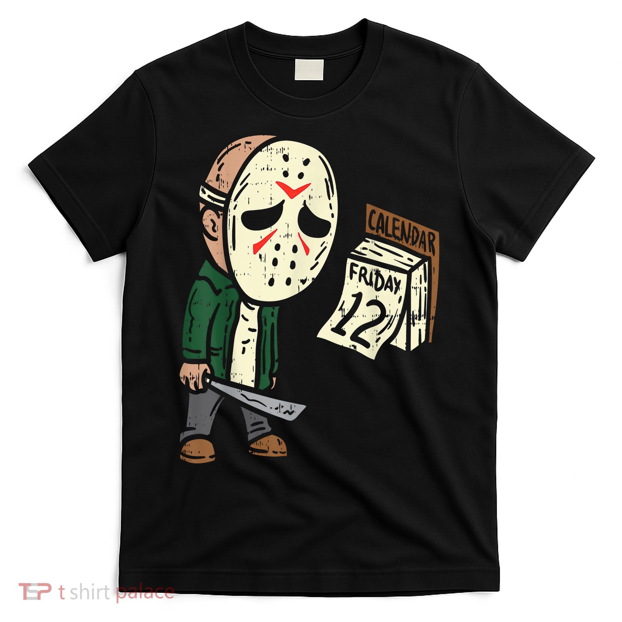Friday 13th Funny Halloween Horror Movie Humor Party Crazy T-Shirt