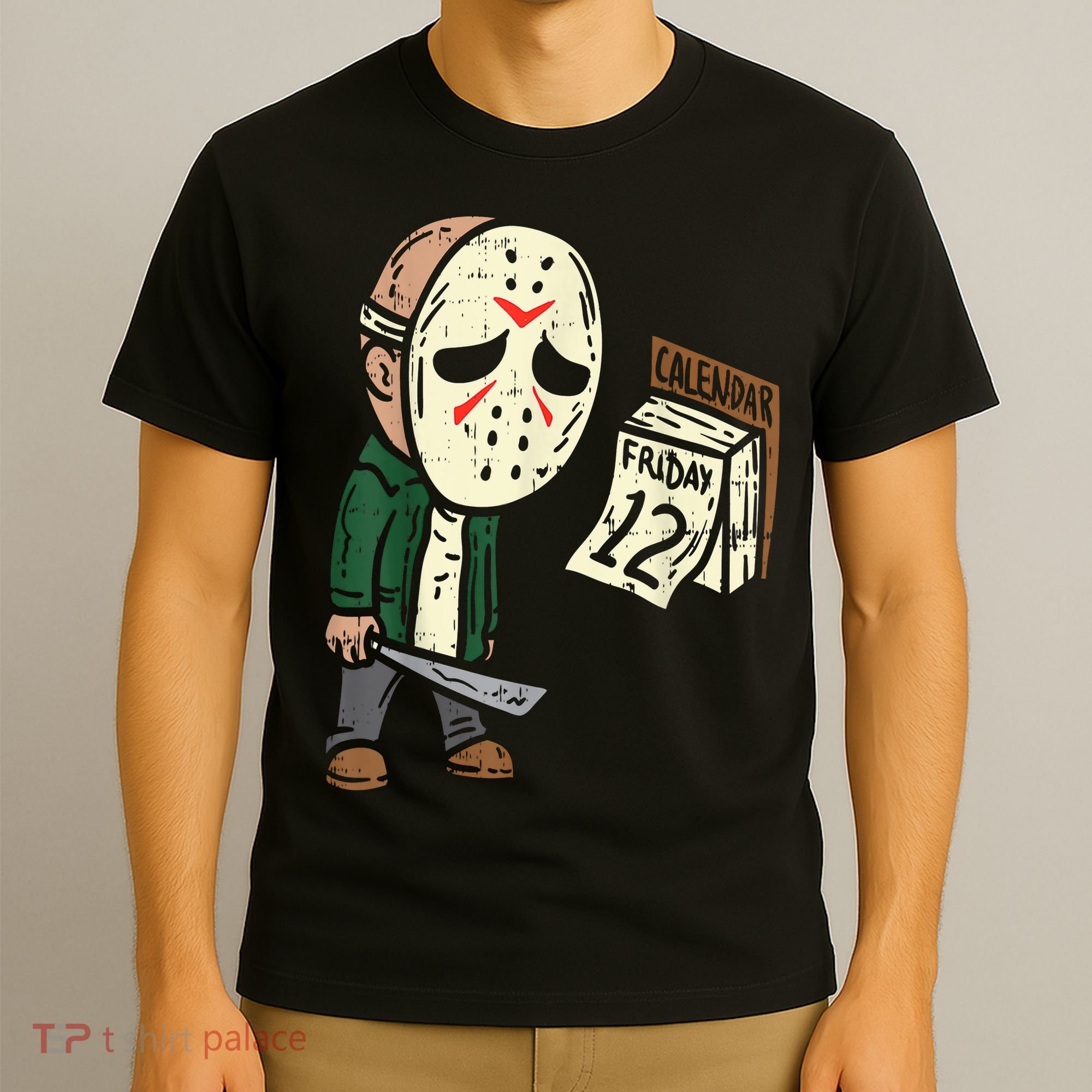 Friday 13th Funny Halloween Horror Movie Humor Party Crazy T-Shirt