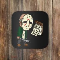 Friday 13th Funny Halloween Horror Movie Humor Party Crazy Coaster thumb 0