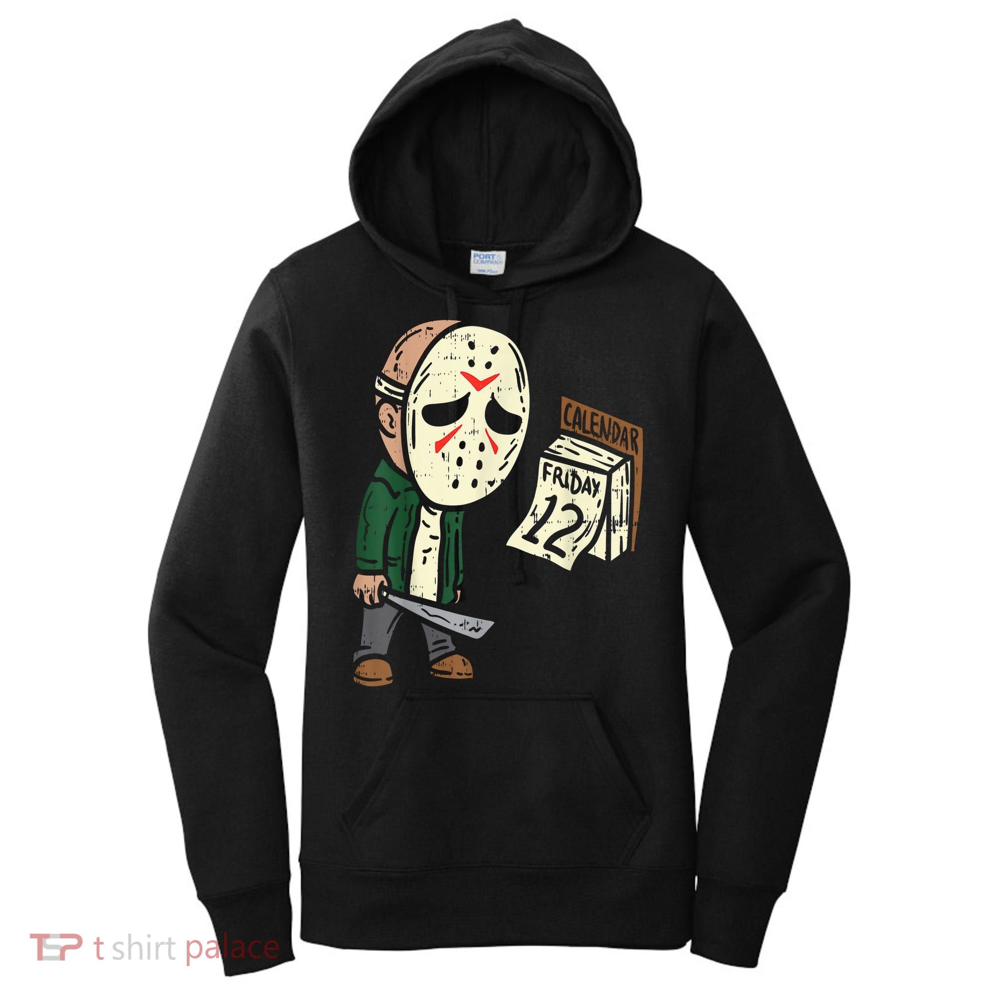 Friday 13th Funny Halloween Horror Movie Humor Party Crazy Women's Hoodie