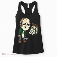 Friday 13th Funny Halloween Horror Movie Humor Party Crazy Women's Tank Top thumb 0