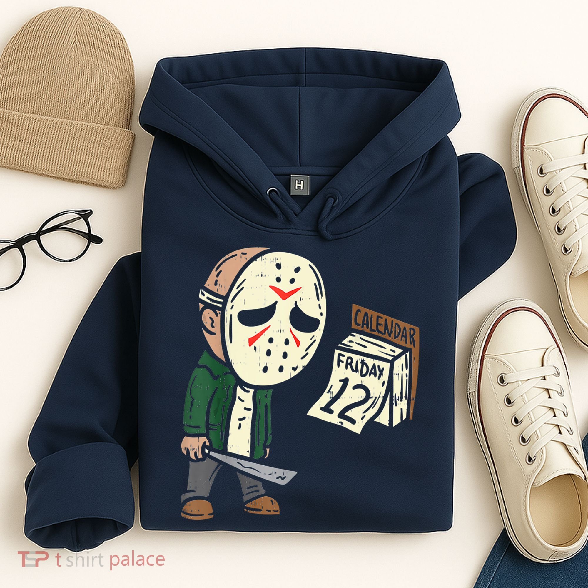 Friday 12th Funny Halloween Horror Movie Humor Hoodie