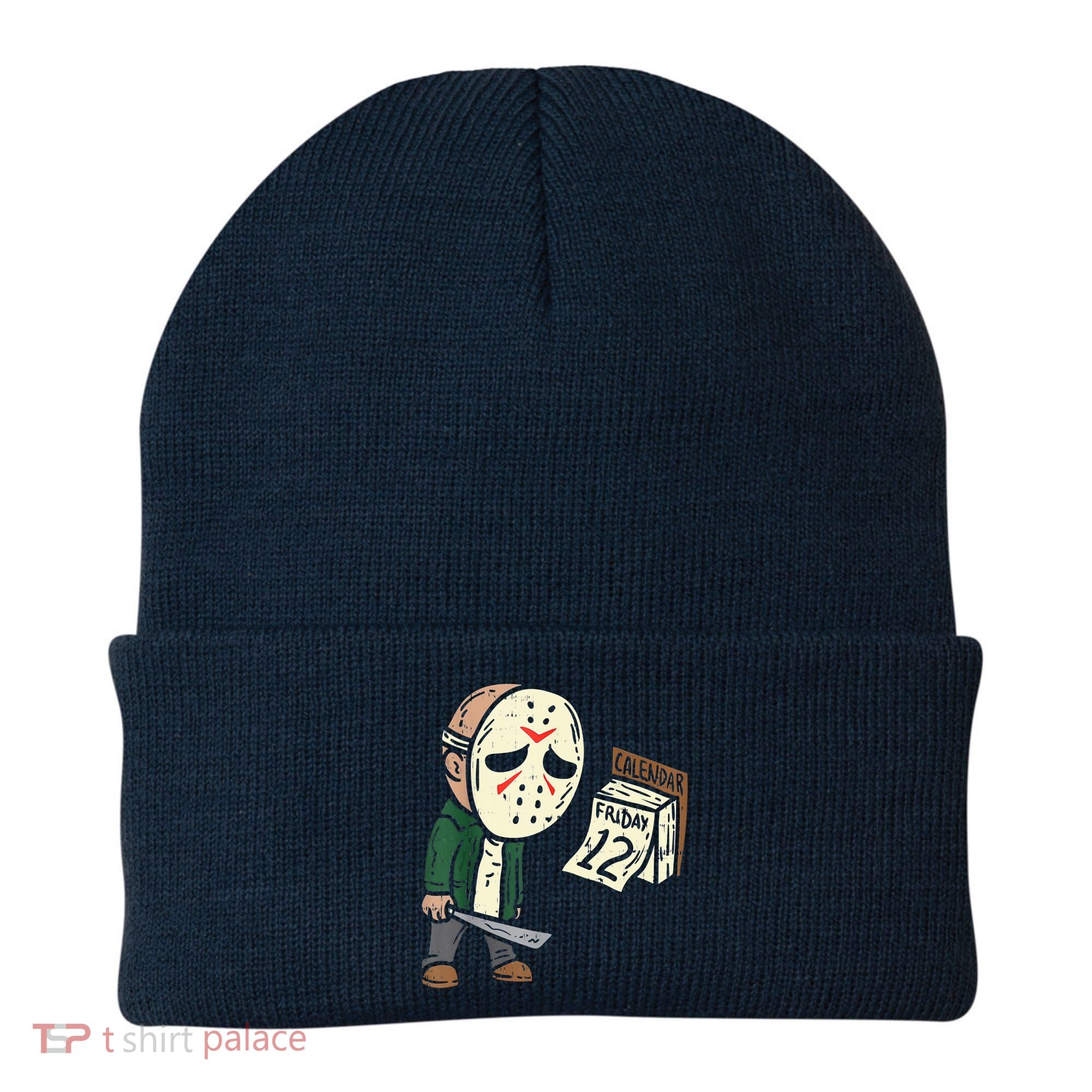Friday 12th Funny Halloween Horror Movie Humor Beanie