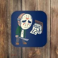 Friday 12th Funny Halloween Horror Movie Humor Coaster thumb 0