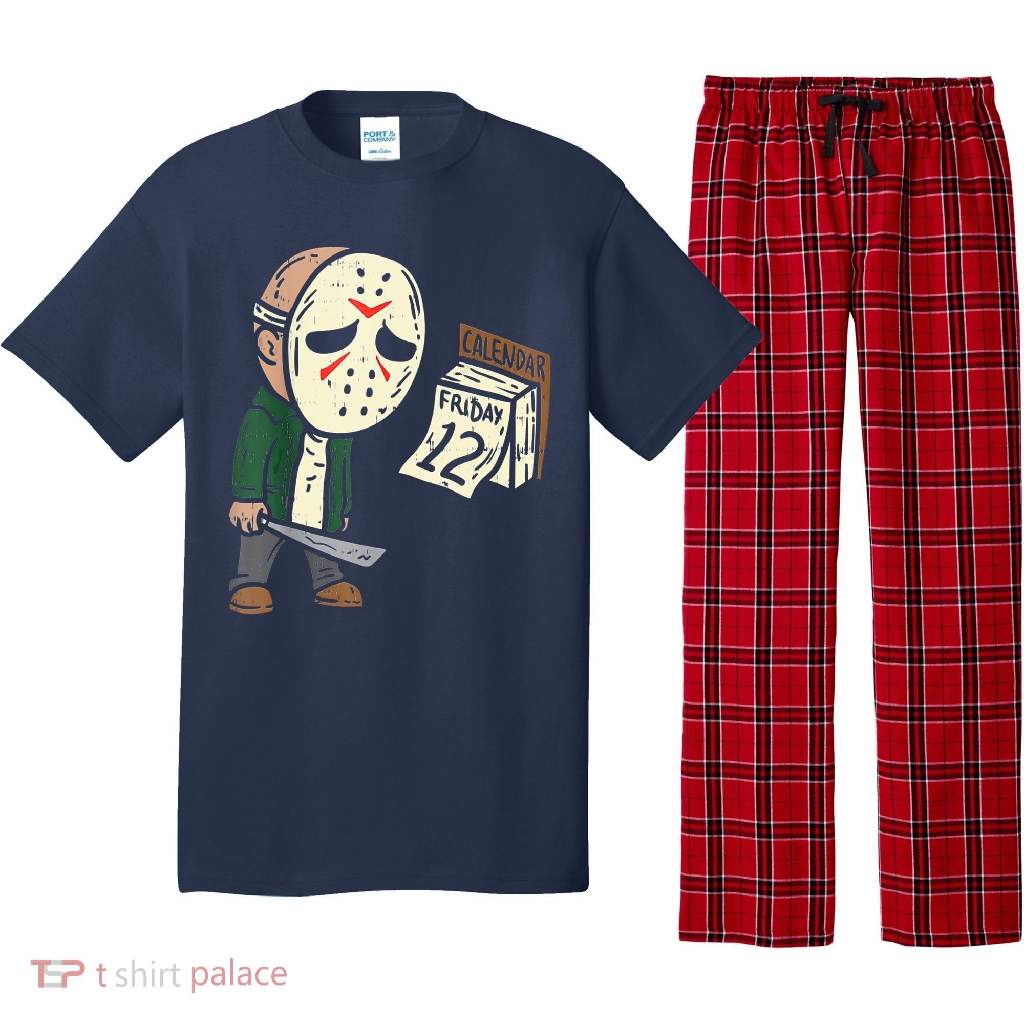 Friday 12th Funny Halloween Horror Movie Humor Pajama Set