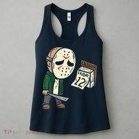 Friday 12th Funny Halloween Horror Movie Humor Women's Tank Top thumb 3