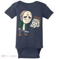 Friday 12th Funny Halloween Horror Movie Humor Baby Bodysuit thumb 0