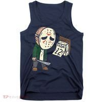 Friday 12th Funny Halloween Horror Movie Humor Tank Top thumb 0