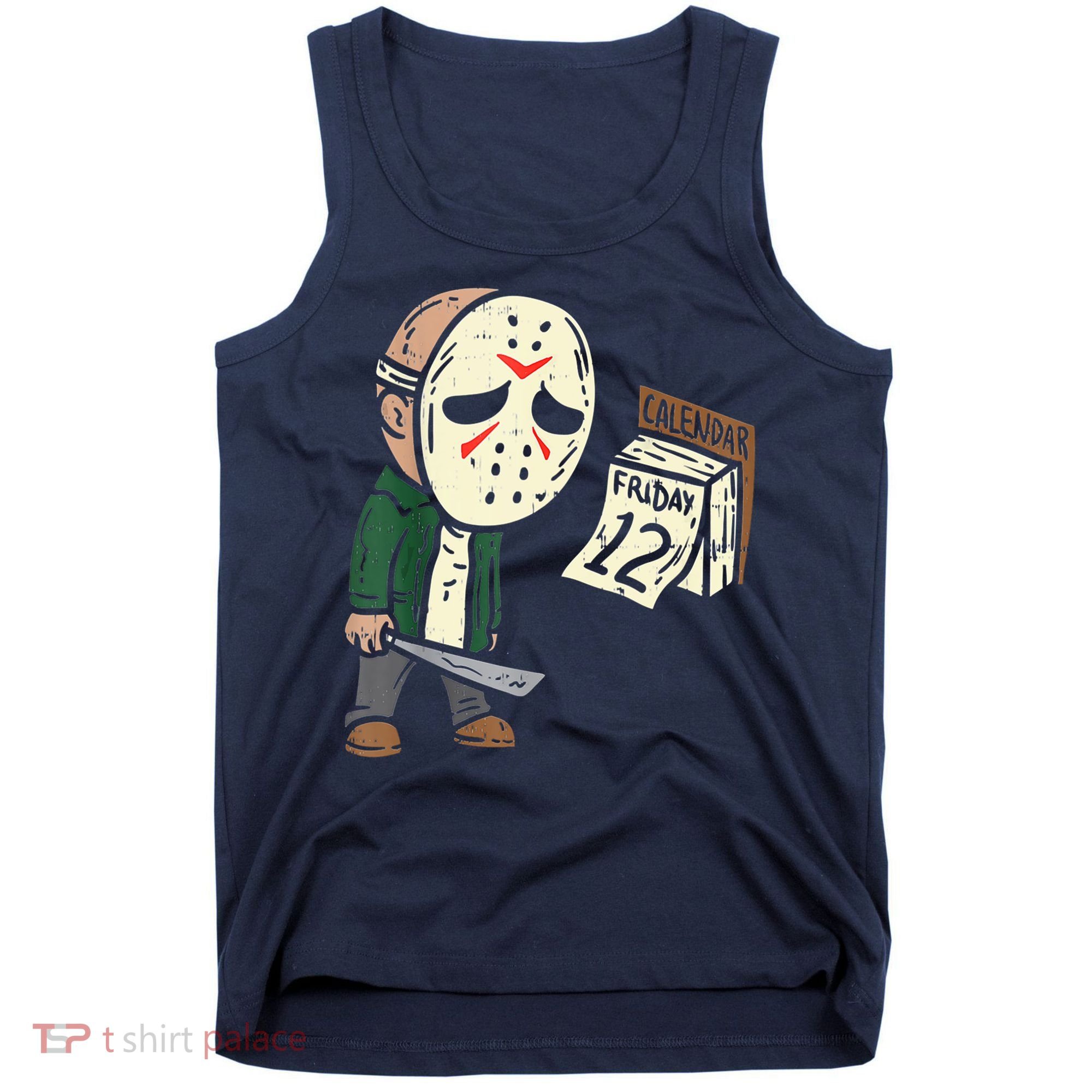 Friday 12th Funny Halloween Horror Movie Humor Tank Top