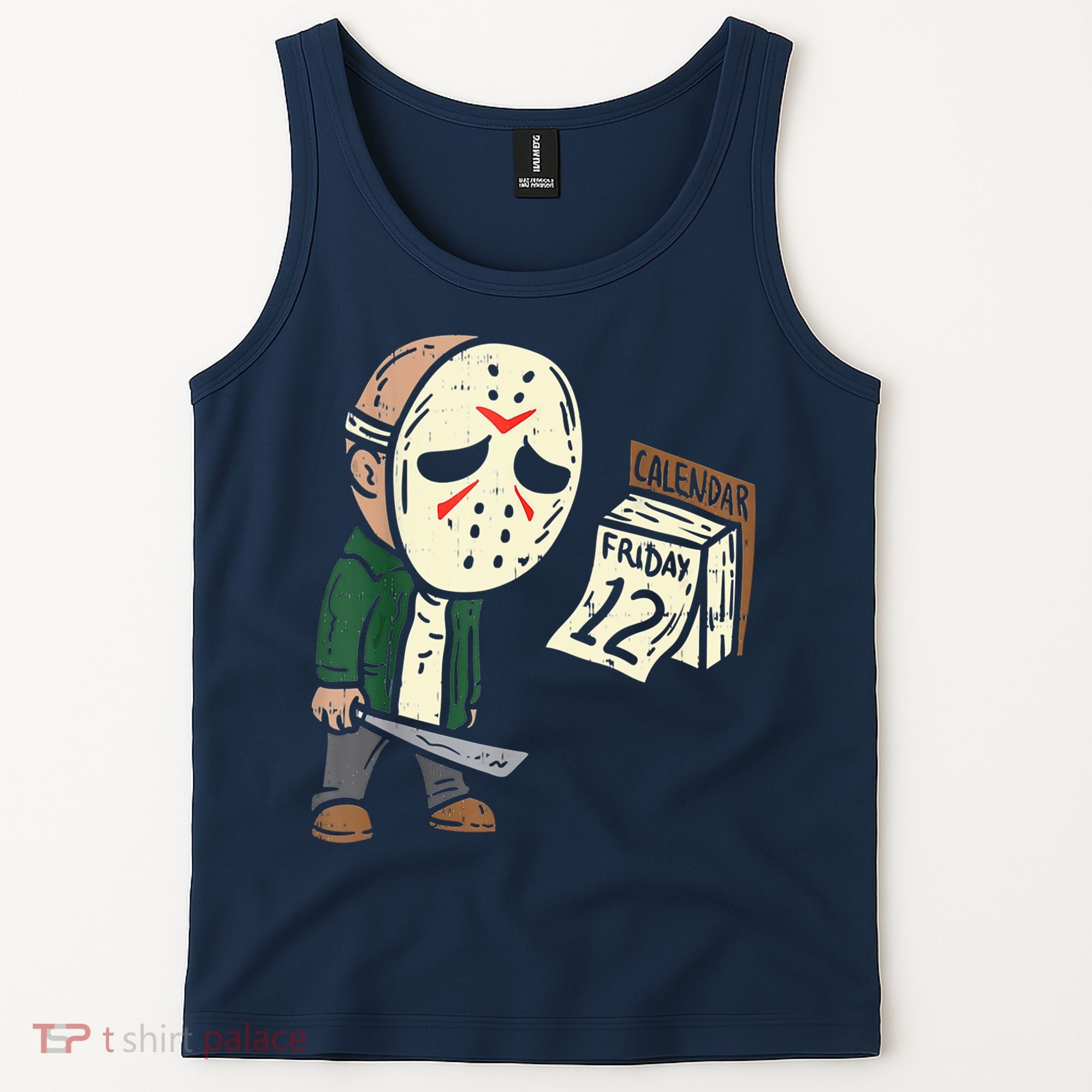 Friday 12th Funny Halloween Horror Movie Humor Tank Top