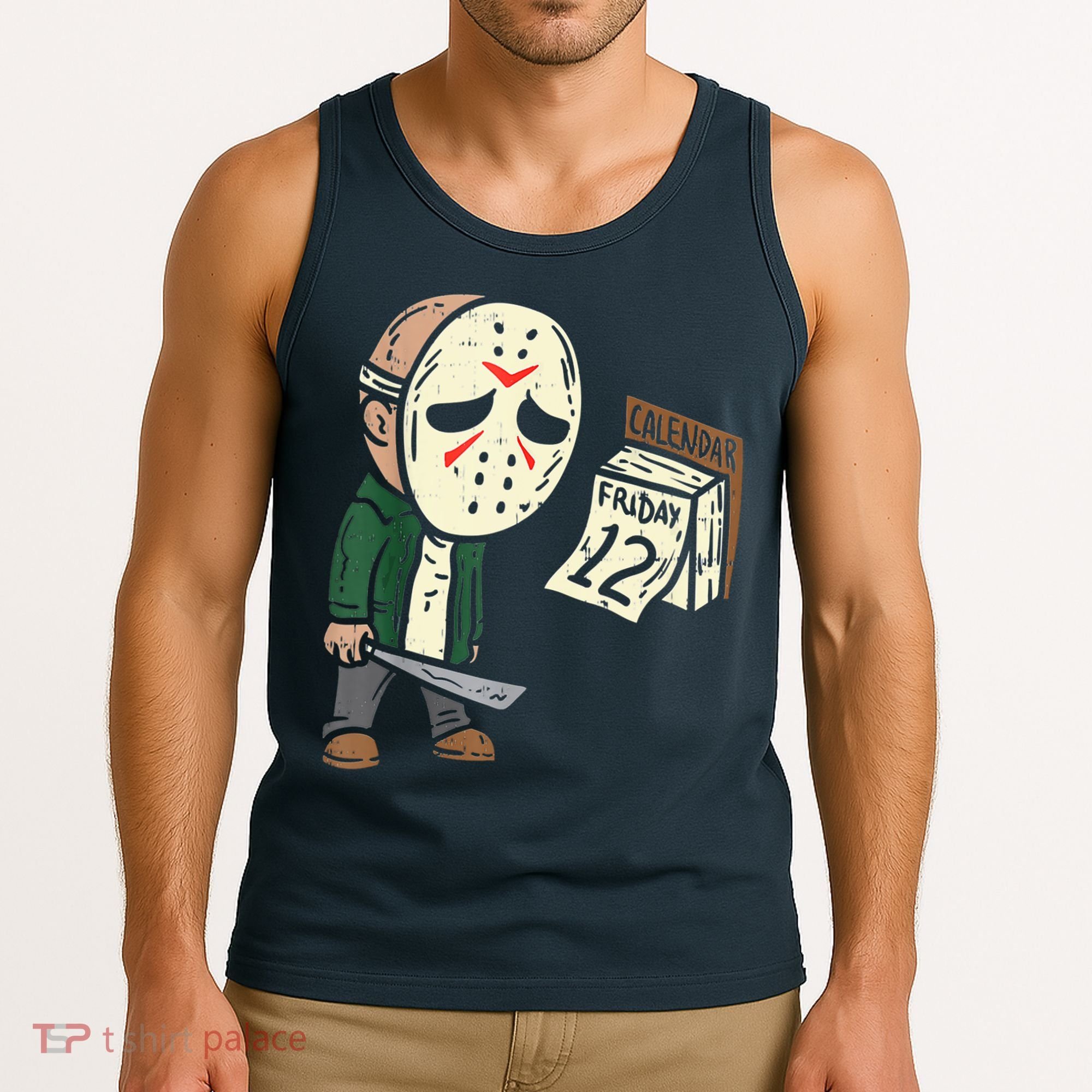 Friday 12th Funny Halloween Horror Movie Humor Tank Top