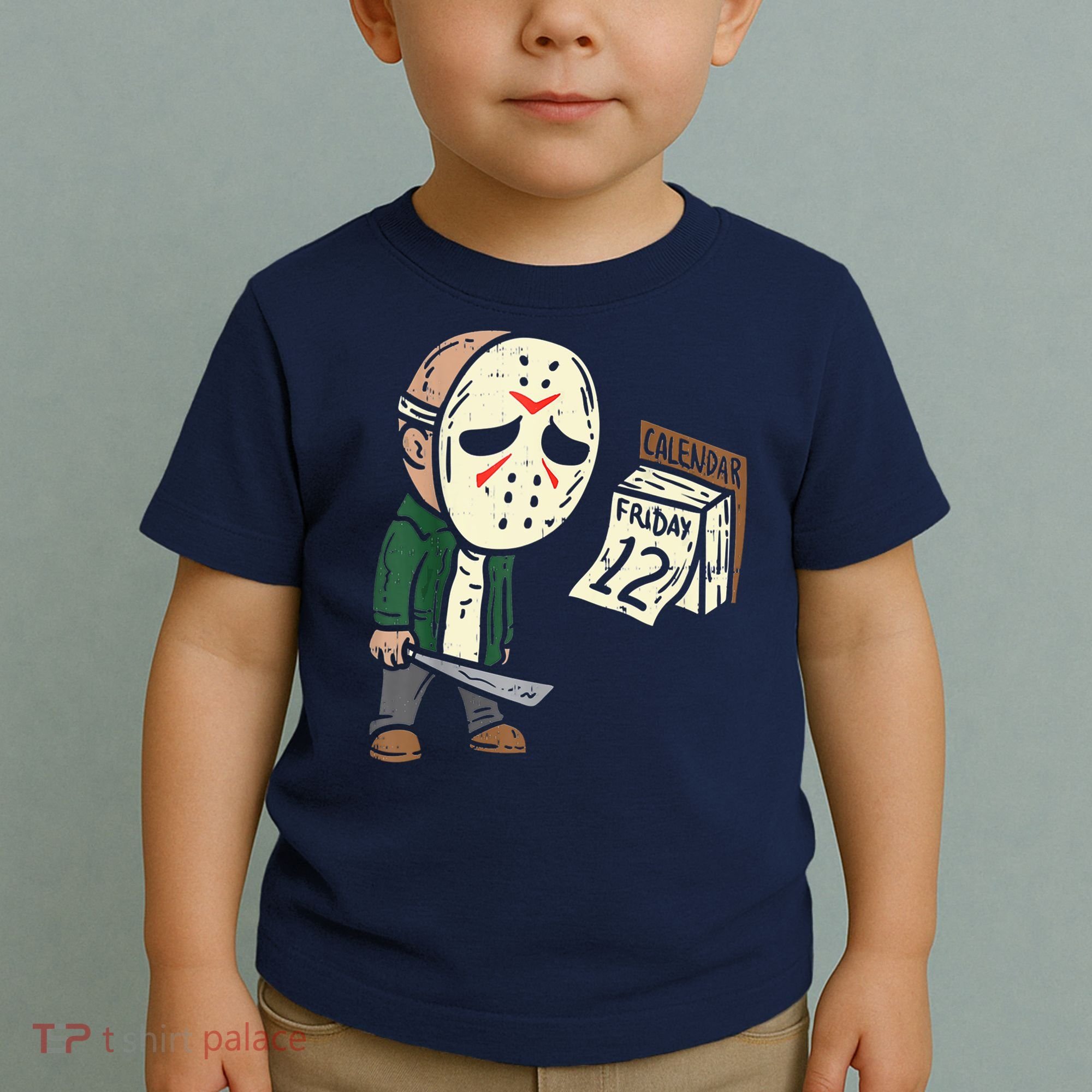 Friday 12th Funny Halloween Horror Movie Humor Toddler T-Shirt