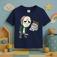 Friday 12th Funny Halloween Horror Movie Humor Toddler T-Shirt thumb 3