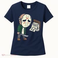 Friday 12th Funny Halloween Horror Movie Humor Women's T-Shirt thumb 0