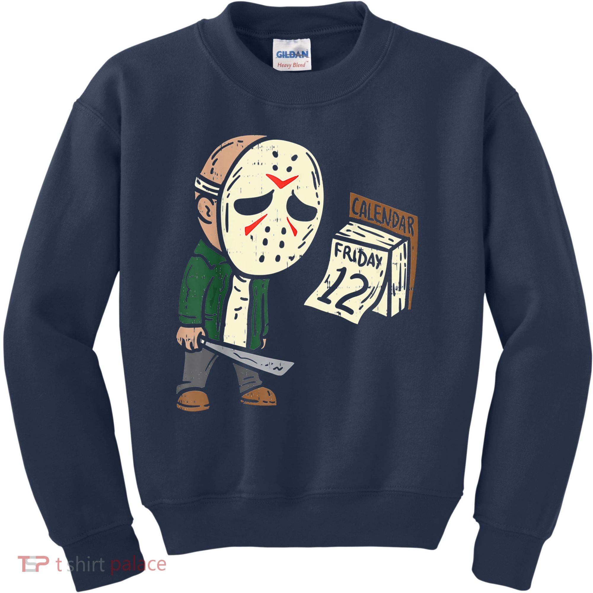 Friday 12th Funny Halloween Horror Movie Humor Kids Sweatshirt