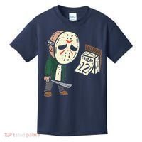 Friday 12th Funny Halloween Horror Movie Humor Kids T-Shirt thumb 0