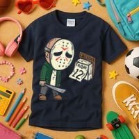 Friday 12th Funny Halloween Horror Movie Humor Kids T-Shirt thumb 3