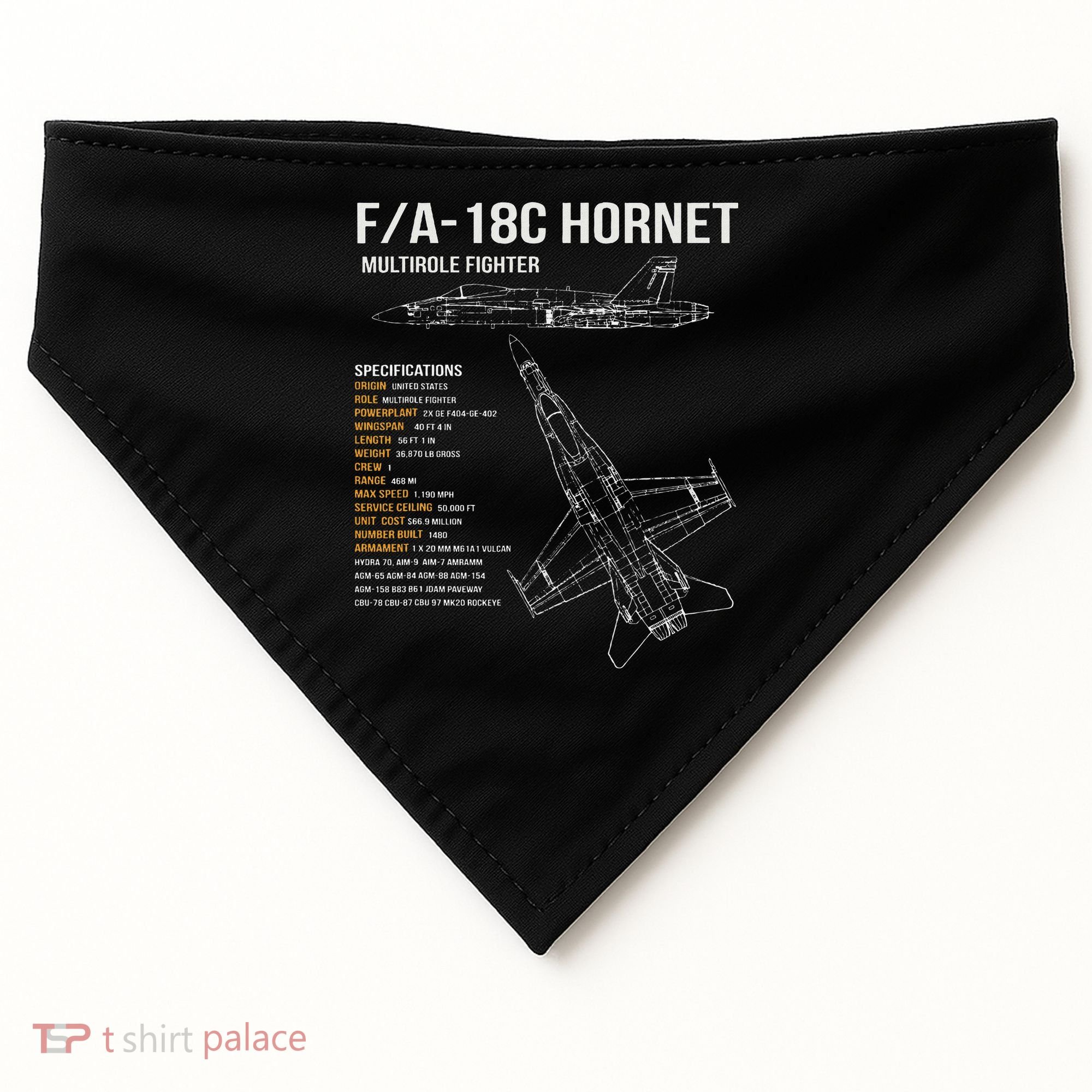 Fa 18 Hornet USA-Made Doggie Bandana