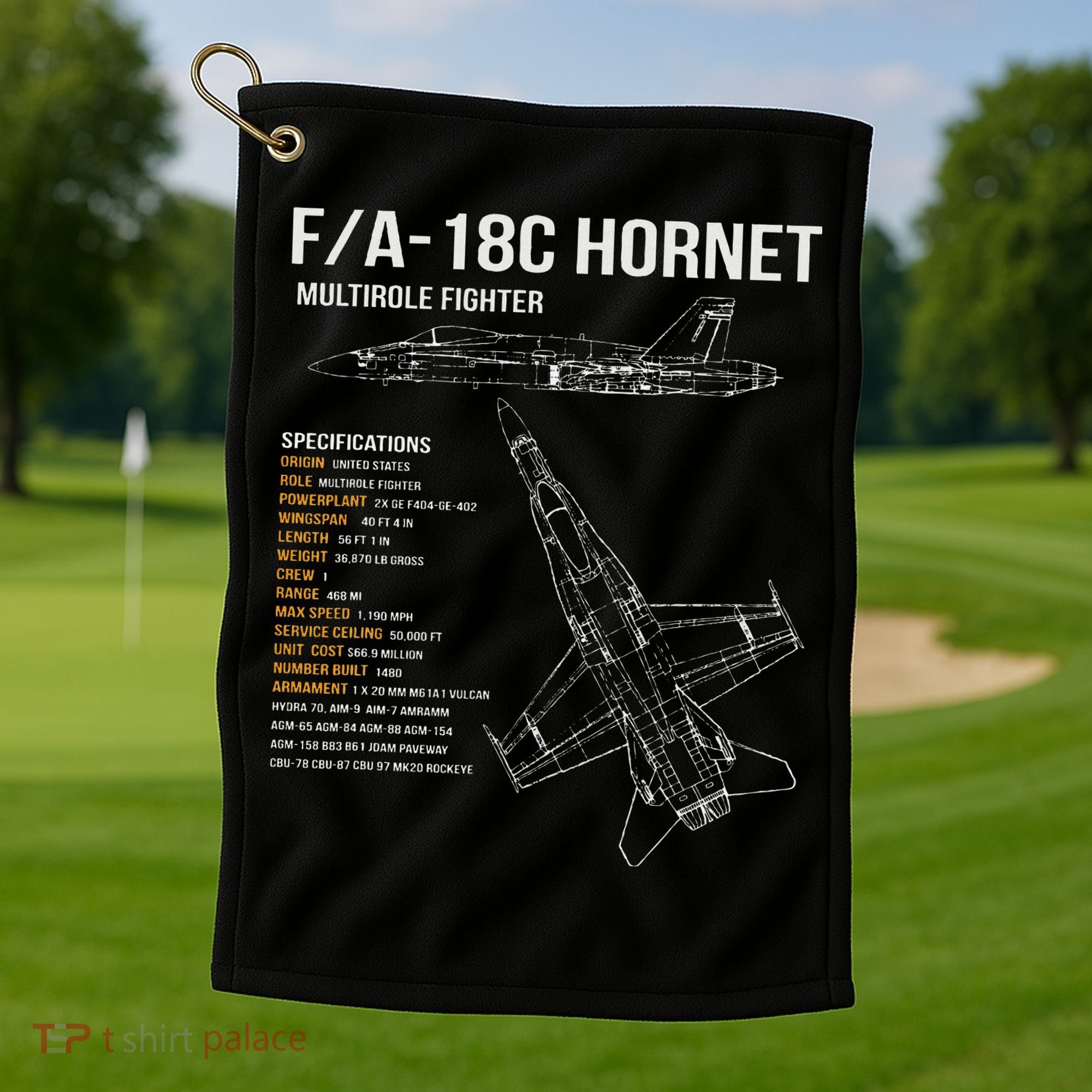 Fa 18 Hornet Golf Towel