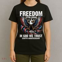 Freedom 1776-2026 In God We Trust 250th Anniversary T-Shirt thumb 4