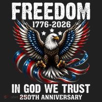 Freedom 1776-2026 In God We Trust 250th Anniversary Beanie thumb 2