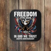 Freedom 1776-2026 In God We Trust 250th Anniversary Coaster thumb 0