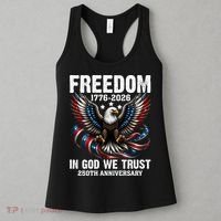 Freedom 1776-2026 In God We Trust 250th Anniversary Women's Tank Top thumb 3