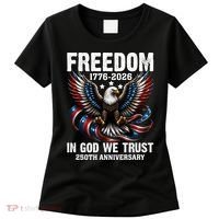 Freedom 1776-2026 In God We Trust 250th Anniversary Women's T-Shirt thumb 0