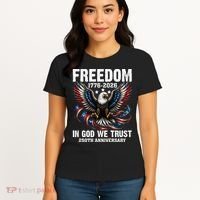 Freedom 1776-2026 In God We Trust 250th Anniversary Women's T-Shirt thumb 4