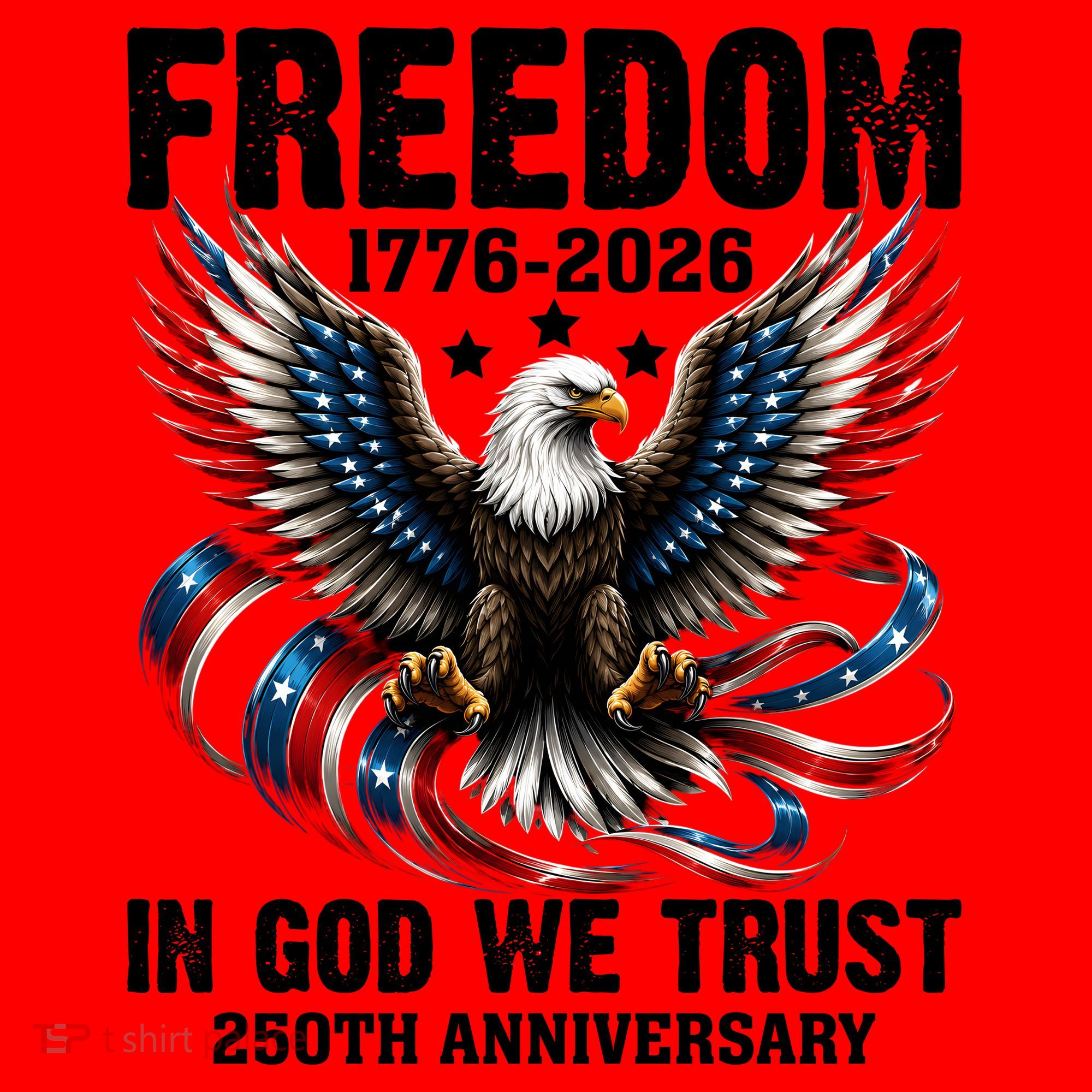 Freedom 1776-2026 In God We Trust 250th Anniversary Santa Hat