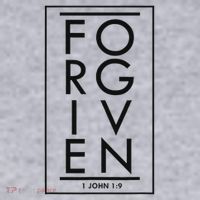 Forgiven 1 John 19 Bible Scripture Verse Christian Women's Sweatshirt thumb 2