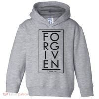 Forgiven 1 John 19 Bible Scripture Verse Christian Toddler Hoodie thumb 0