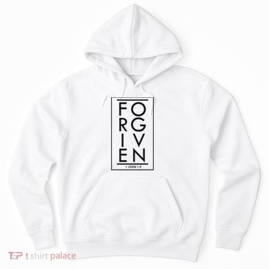 Forgiven 1 John 19 Bible Scripture Verse Christian Hoodie