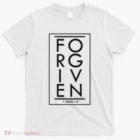 Forgiven 1 John 19 Bible Scripture Verse Christian T-Shirt thumb 0