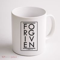 Forgiven 1 John 19 Bible Scripture Verse Christian Coffee Mug thumb 1