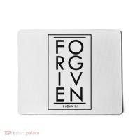 Forgiven 1 John 19 Bible Scripture Verse Christian Mousepad thumb 0