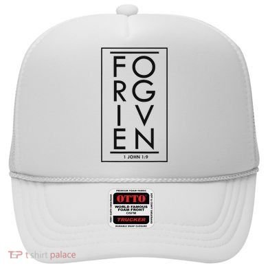 Forgiven 1 John 19 Bible Scripture Verse Christian Hat