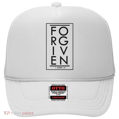 Forgiven 1 John 19 Bible Scripture Verse Christian Hat