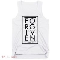 Forgiven 1 John 19 Bible Scripture Verse Christian Tank Top thumb 0