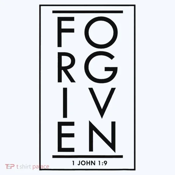 Forgiven 1 John 19 Bible Scripture Verse Christian Women's Long Sleeve Shirt