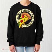 Funny 1 Pizza Everybody Knows The Rules Women's Sweatshirt thumb 0