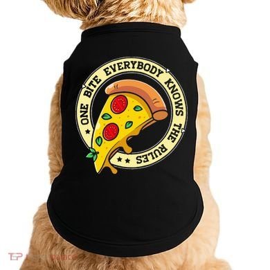 Funny 1 Pizza Everybody Knows The Rules Doggie Tank