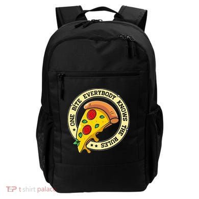 Funny 1 Pizza Everybody Knows The Rules Backpack