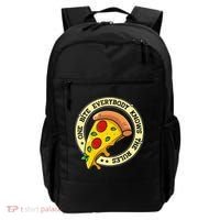Funny 1 Pizza Everybody Knows The Rules Backpack thumb 0