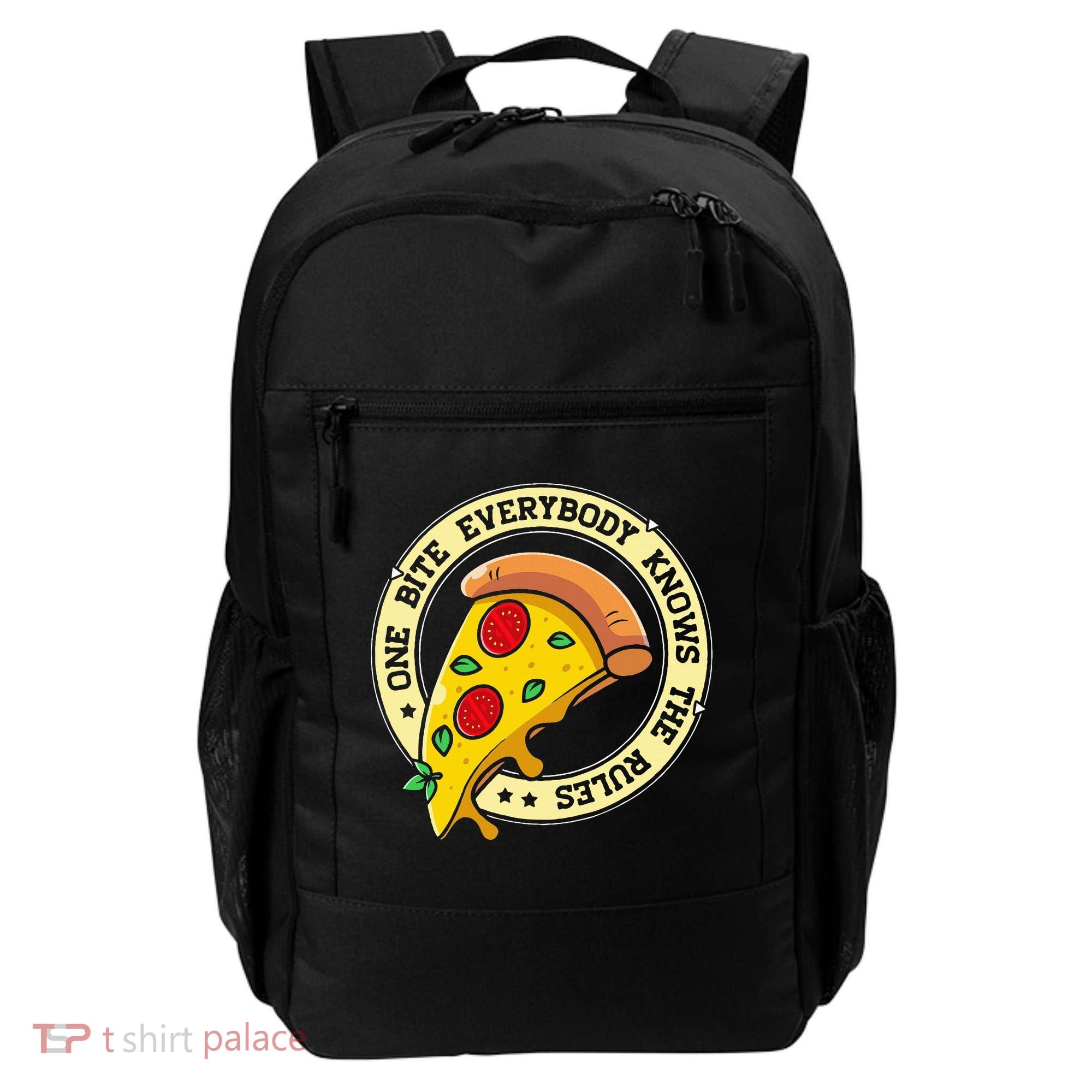 Funny 1 Pizza Everybody Knows The Rules Backpack
