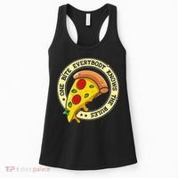 Funny 1 Pizza Everybody Knows The Rules Women's Tank Top thumb 0